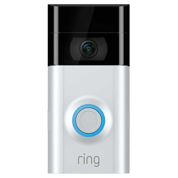 Ring Video Doorbell 2 with 12 Months Ring Protect Plus