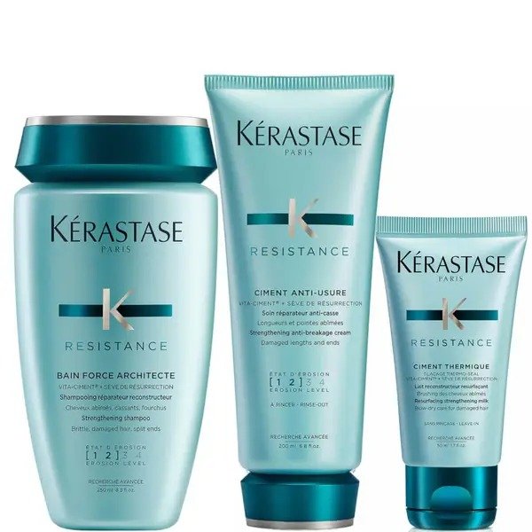 Resistance Strengthening Duo for Fine/Medium Hair and Free Travel Size Heat Protector