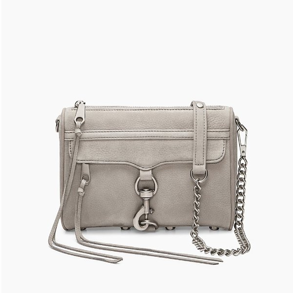 Light Grey Mini M.A.C. Crossbody Bag | Rebecca Minkoff