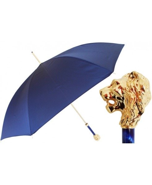 金狮蓝色雨伞