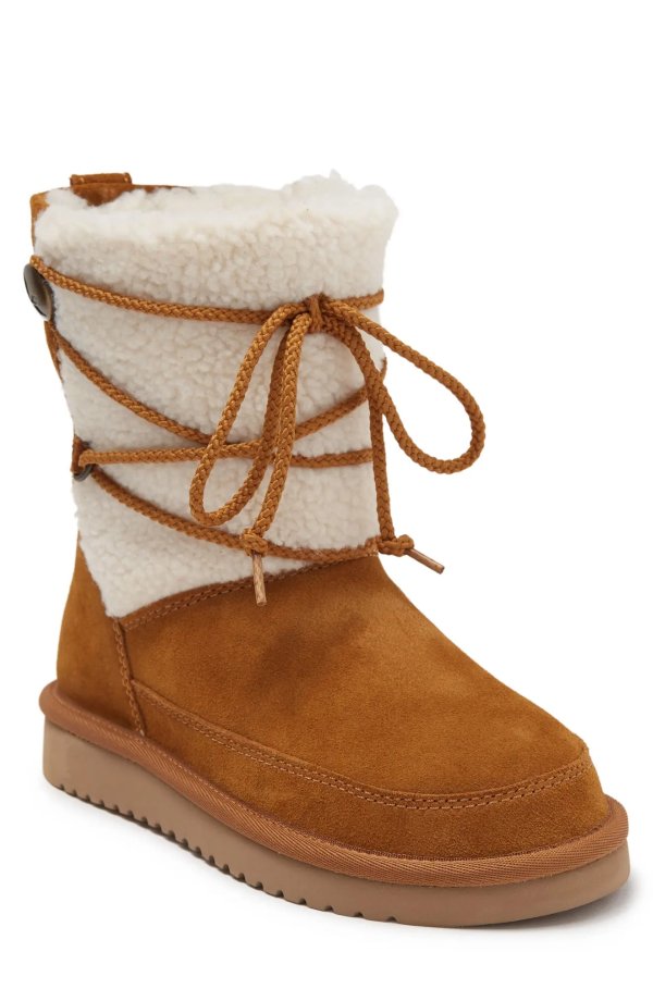 Michon Faux Shearling Trimmed Short Boot