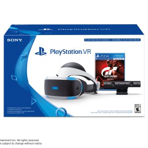 索尼 PlayStation VR Headset VR头盔  + PS4 Camera 摄像头 + GT游戏