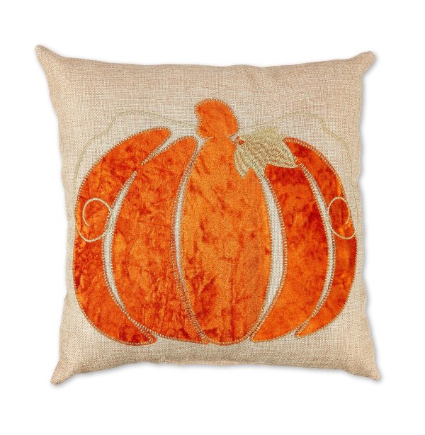 Fall, Harvest 13 in Orange Pumpkin Decorative Pillow, Way to Celebrate!