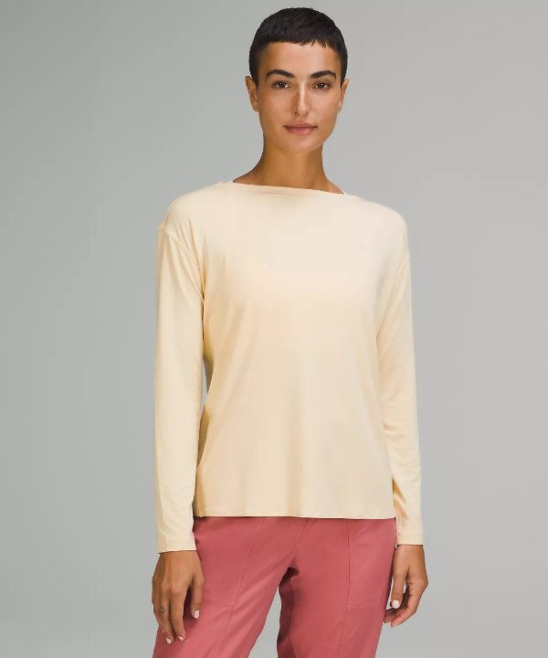 Modal-Blend Open-Back Long Sleeve Shirt | Women's Long Sleeve Shirts | lululemon