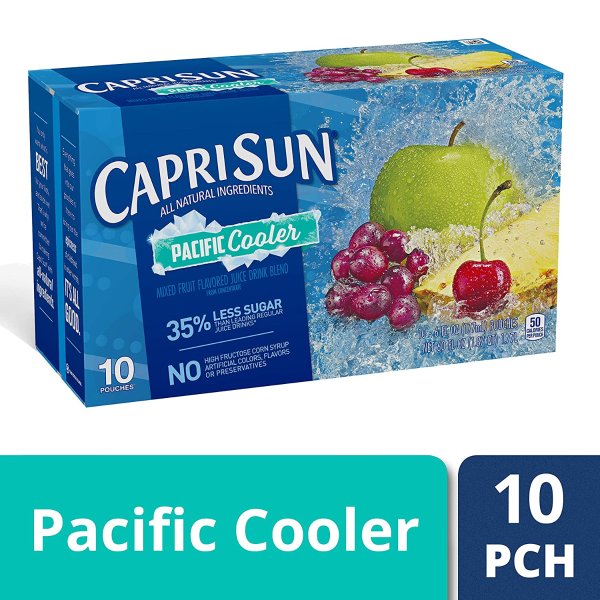 Pacific Cooler Mixed Fruit Flavored Juice, 10 ct