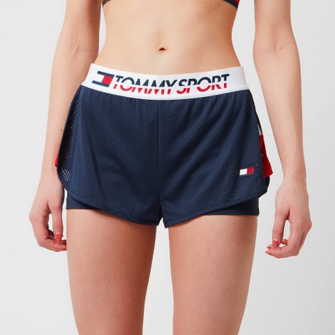 Tommy Hilfiger Sport Women s Shorts With Inner Tights - Sport Navy