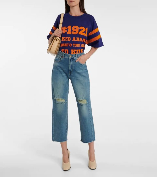 The Modern high-rise straight jeans