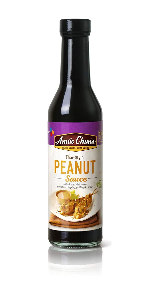 Peanut Sauce | Thai-Style, Gluten-Free, 9.2-oz (Pack of 6)