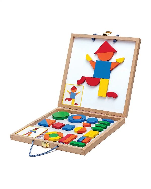 木质磁力贴片玩具