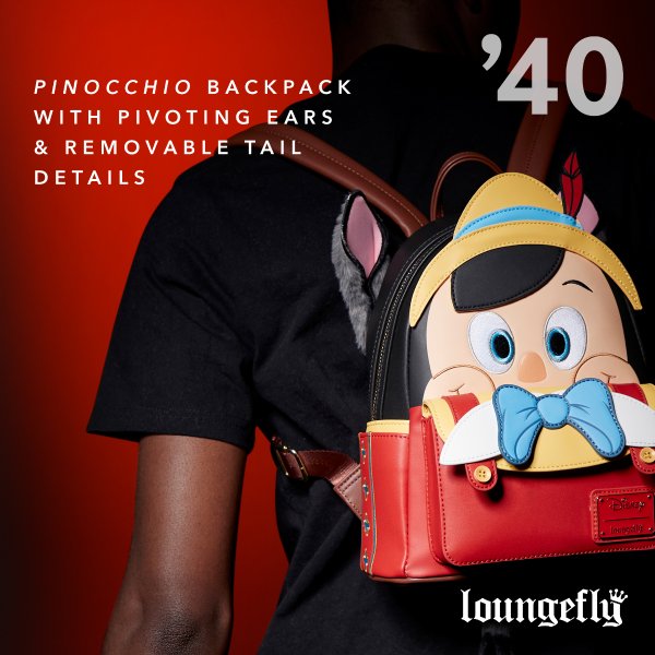 Disney100系列Pinocchio Loungefly 迷你背包