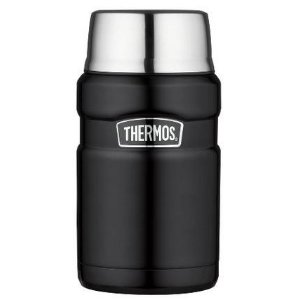 Thermos Stainless Steel King 24 Ounce Food Jar, Matte Black