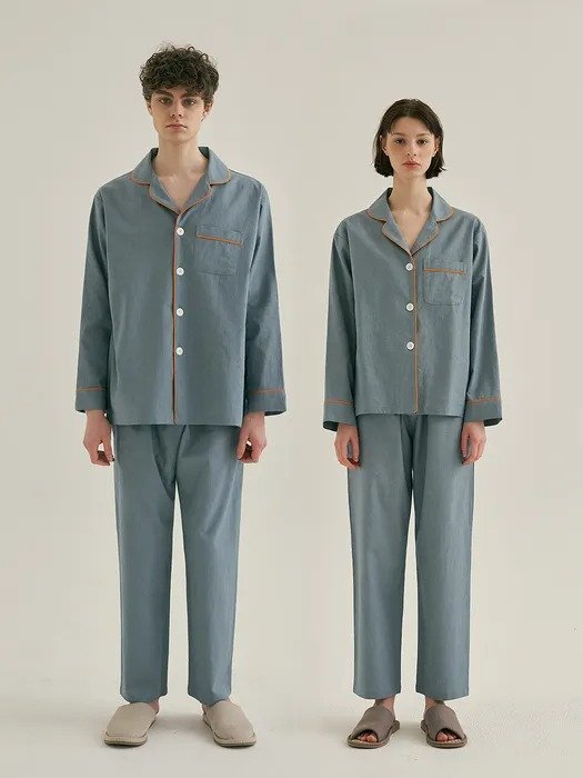 [SET] Couple Turkish Blue Pajama