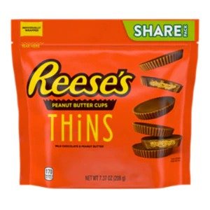 Reese's Thins 巧克力花生酱杯7.37oz