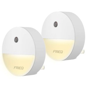 FRiEQ LED Plug in Night Light with Dusk to Dawn Sensor 2Pack