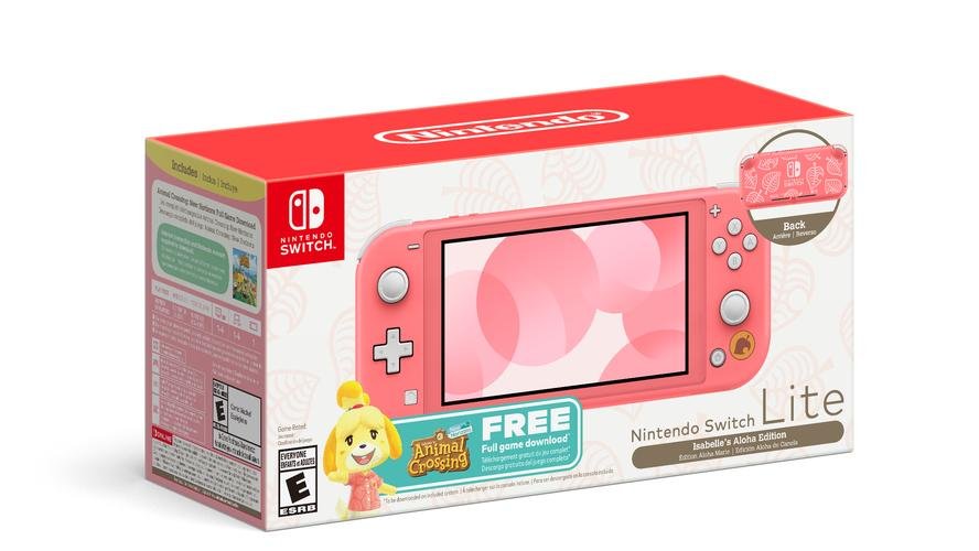 新品预告：任天堂懂得清库存新款动森限定Switch Lite 双色可选自带动森