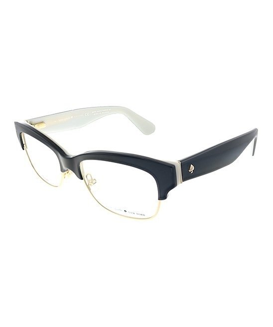 Black Half-Rim Eyeglasses