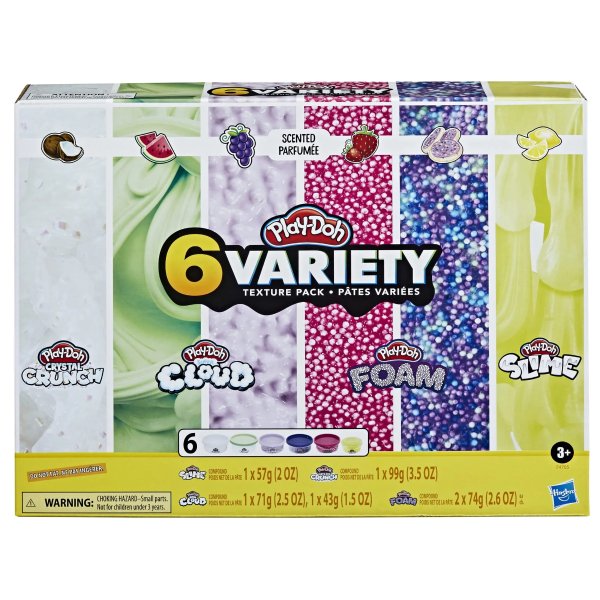 6 Variety Texture Pack Scented Slime Kit For Boys and Girls