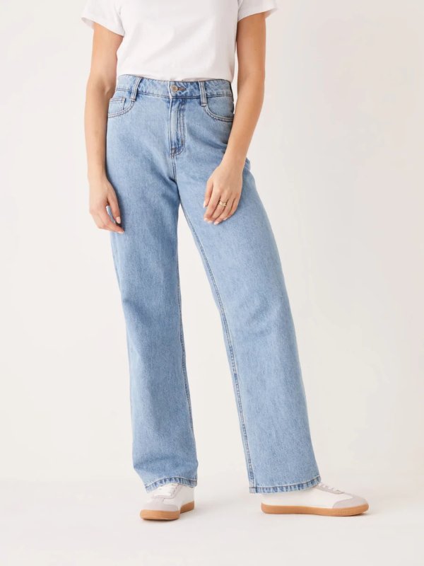 The Mid Rise Courtney Loose Fit Jean in Light Indigo