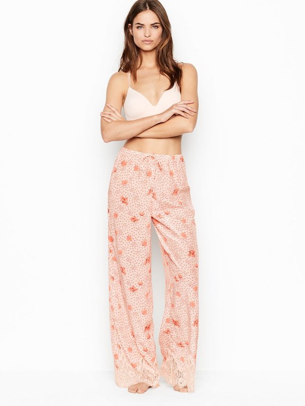 Lightweight Silky Lace Pant
