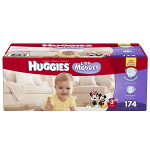s Little Movers Diapers, Size 3, 174 Count