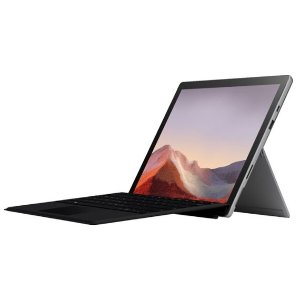 Microsoft - Surface Pro 7 - 12.3" Touch Screen - Intel Core i3 - 4GB Memory - 128GB SSD with Black Type Cover (Latest Model) - PlatinumIncluded Free