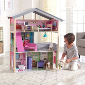 KidKraft 娃娃屋促销 附带15件家具