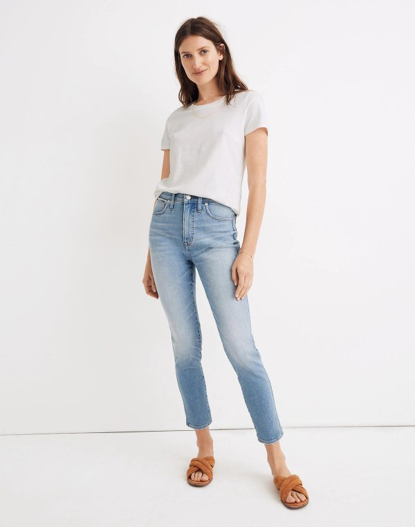 Tall 10" High-Rise Skinny Crop Jeans in Horne Wash