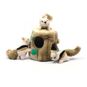 d Hound Hide A Squirrel Plush Dog Toy Squeak Toy 4 Piece