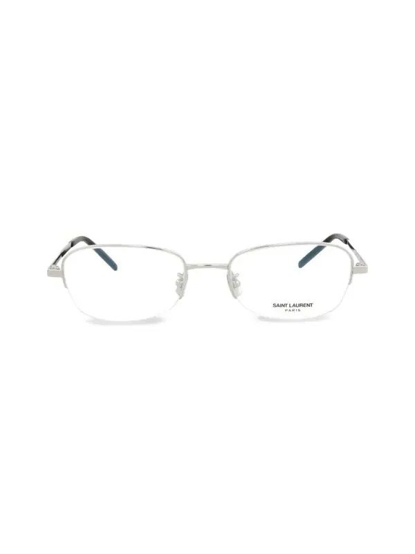 52MM Half Rim Rectangle Eyeglasses