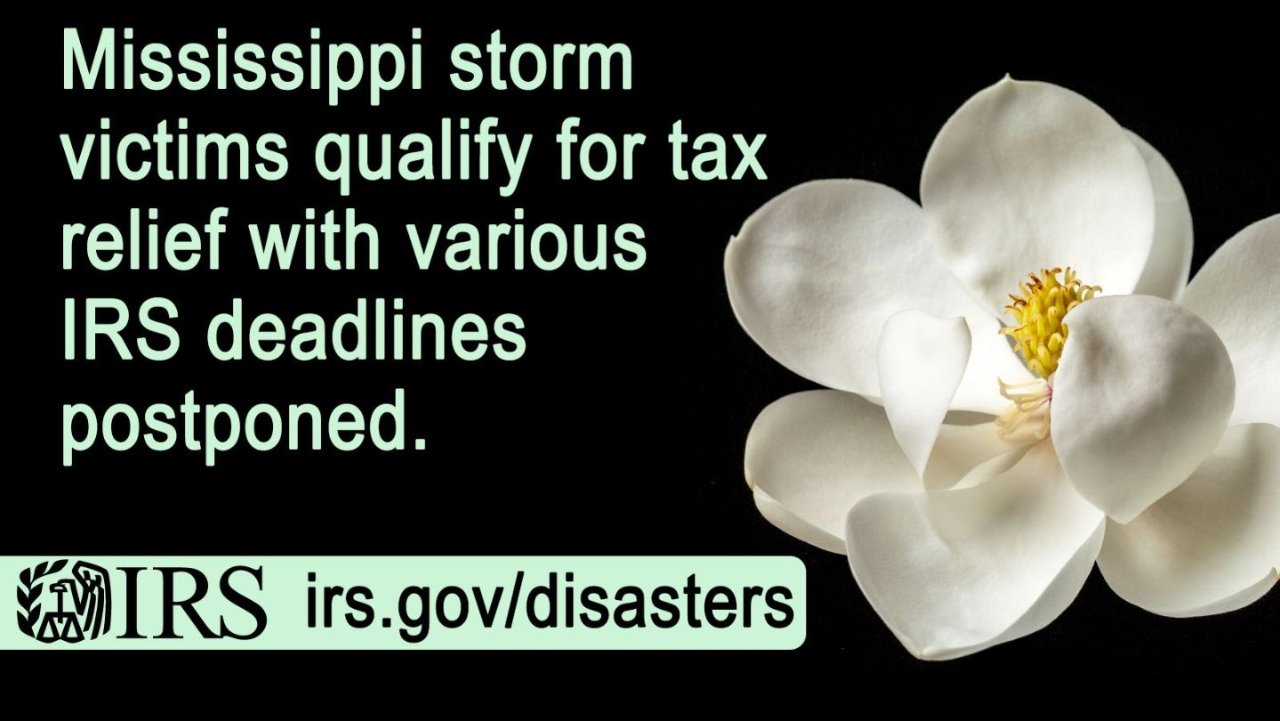 密西西比州风暴受灾民众有资格获得税收宽减