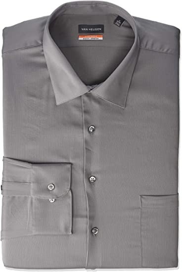 Heusen Men's BIG FIT Dress Shirt Stain Shield Stretch (Big and Tall)