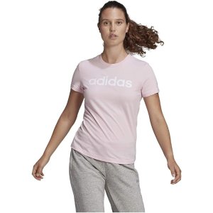 Adidas3.7折！adidas Female Adult Essentials Slim Logo T-Shirt T-Shirt (Short Sleeve) (Pack of 1)