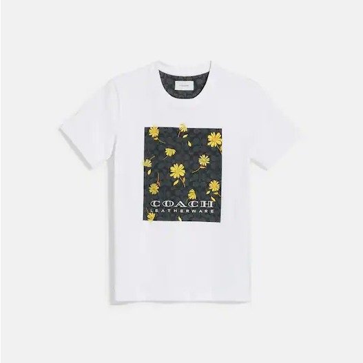 Signature Floral T Shirt In Organic Cotton