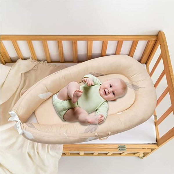 NTCOCO 便携式婴儿床，可调节大小