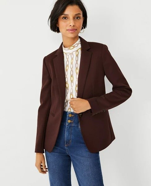 The Hutton Blazer in Double Knit | Ann Taylor