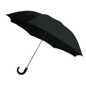 Firm Grip Curved Handle Automatic Umbrella (2 per Pack)