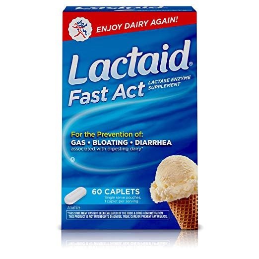 Fast Act Lactose Intolerance Relief Pills, 60 single-dose pouches