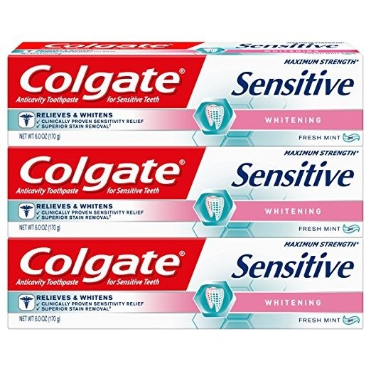 Sensitive Maximum Strength Whitening Toothpaste - 6 ounce (3 Pack)