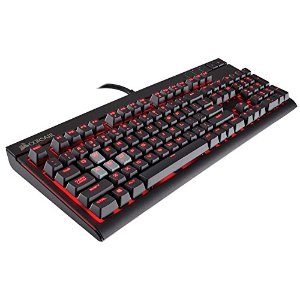 Corsair STRAFE Mechanical Gaming Keyboard, Red LED, Cherry MX Red