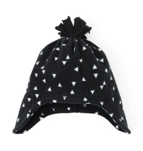 Toddler Triangle Print Microfleece Trapper