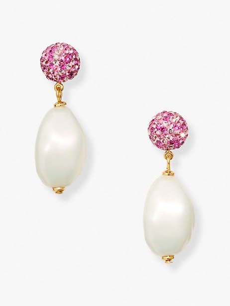 pearl power drop earrings
