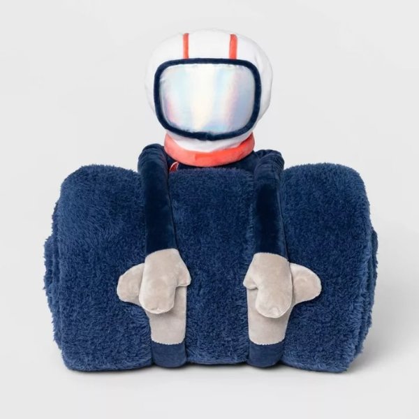宇航员儿童盖毯，宇航员是单独的玩偶