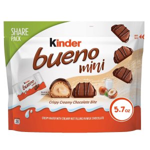 Kinder Bueno 迷你脆皮牛奶巧克力块5.7oz
