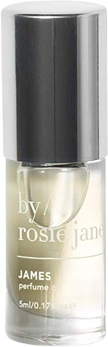 By Rosie Jane James Perfume Oil Roll-On - Fig, Amber, Gardenia Sustainably Sourced Fragrance for Women + Men (0.17 Ounces, 5 Milliliters)