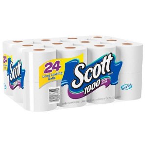 2x 24-Count Scott 1-Ply Bath Tissue (1000 Sheet Rolls) @ Target.com