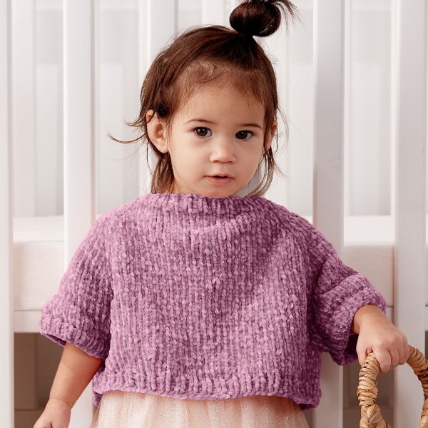 Knit Poncho Pullover, Knitting Kit, 6 mos.