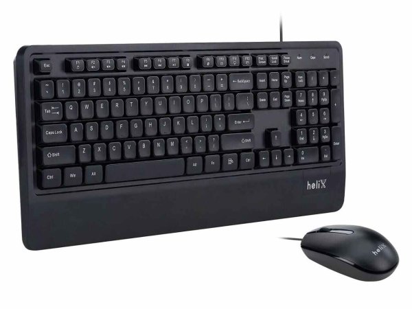 HKM100 Wired Black Keyboard and Mouse