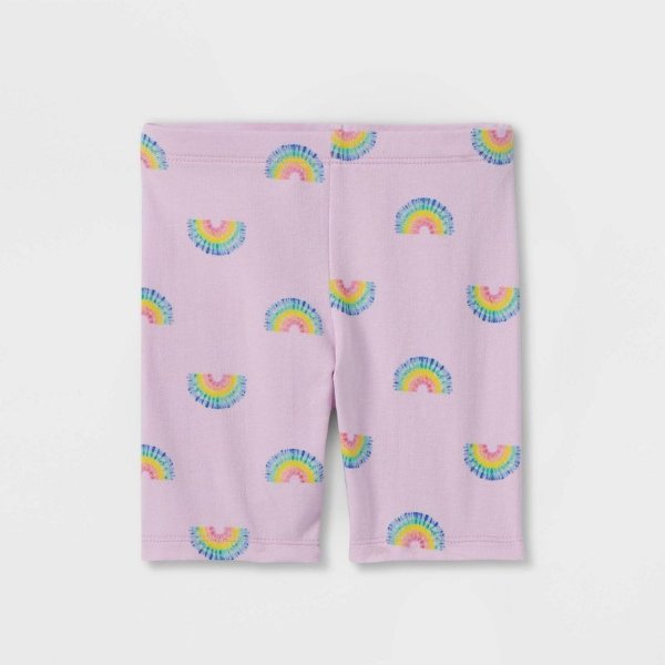 Toddler Girls' Tie-Dye Knit Bike Shorts - Cat & Jack™ Purple