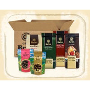 6 Gourmet coffees, nuts and sweets + Free shipping @ Cafe Britt
