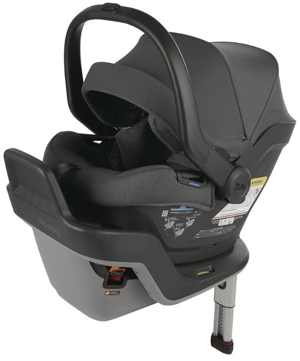 MESA MAX Infant Car Seat with Load Leg and Anti-Rebound Bar - Greyson (Charcoal Melange / Merino Wool)